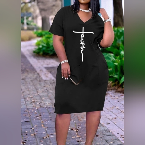 Olivia Marks Pink Faith Dress-Casual Dress with Pocket Detail NWOT - Picture 3 of 14